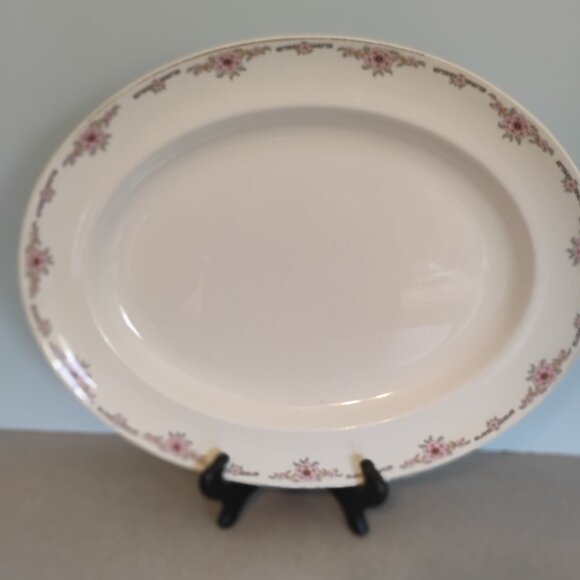 Alfred Meakin England Milldale Pattern Vintage Oval Platter 16"